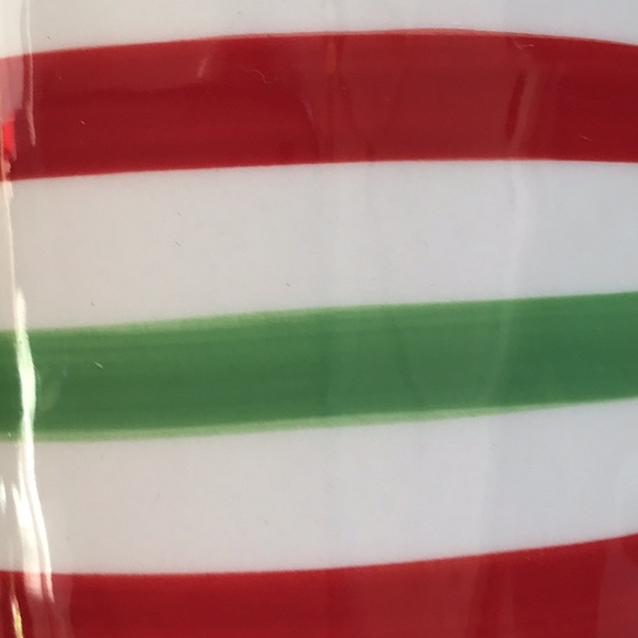 2010 Holiday Be Merry Red White Green Stripe Latte Coffee Mug - Picture 6 of 6